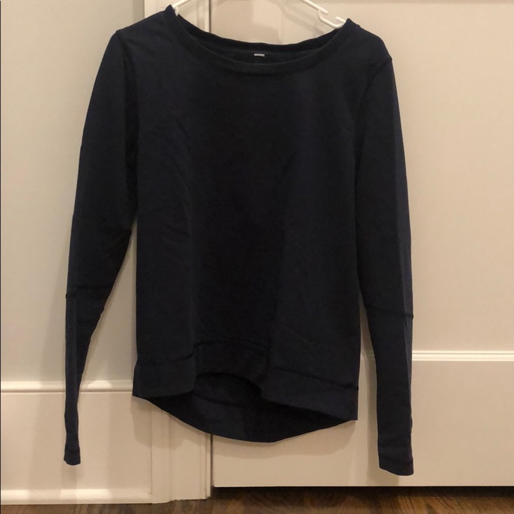 Navy lulu lemon crewneck!